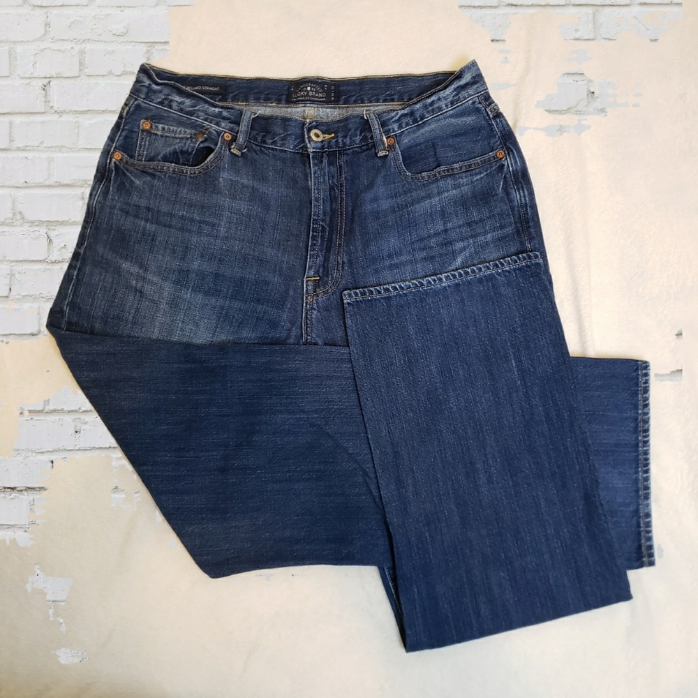 Mens Lucky Brand 181 Relaxed Straight Leg Jeans